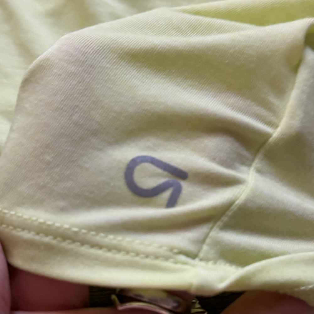 GapFit Open Back Twist Long Sleeve Workout Top Lime Green XS Athleisure Yoga Gym - Picture 4 of 5